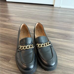 Sam Edelman black chunky loafers